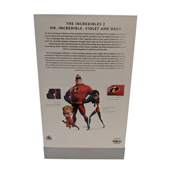 Mr. Incredible, Violet, and Dash Doll Set - Disney Designer Collection PIXAR - Picture 7 of 12